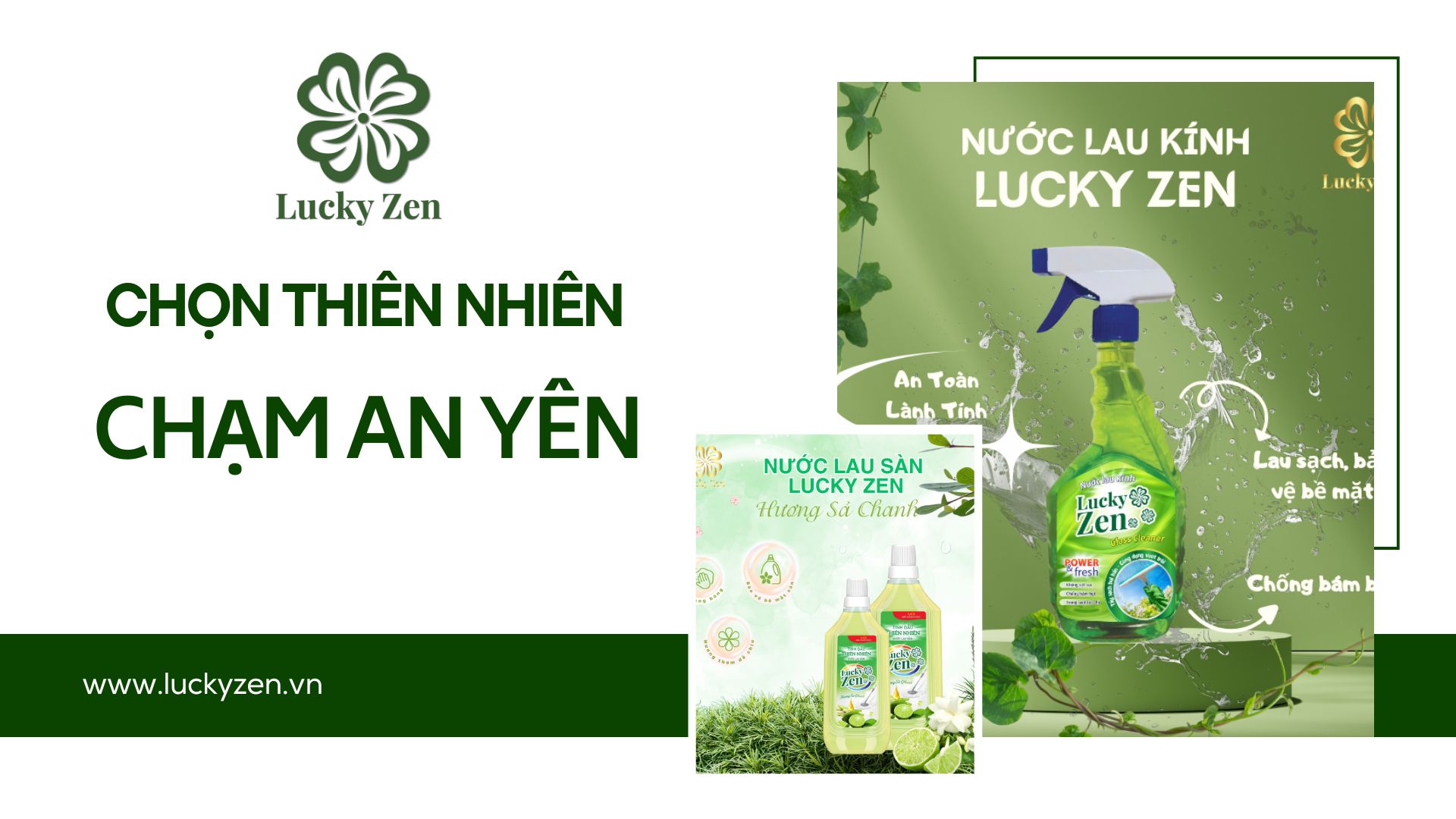 Nước Lau Kính Lucky Zen 500ml