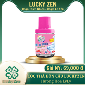 Cốc Thả Bồn Cầu Lucky Zen Hương Hoa Ly Ly