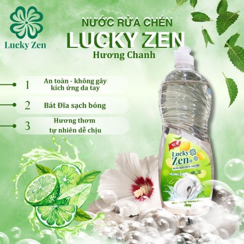 Bí quyết rửa chén sạch bong cùng nước rửa chén Lucky Zen