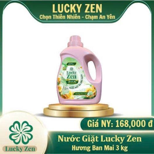 Nước giặt xả Lucky Zen 3kg Hương Ban Mai