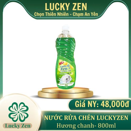 Nước rửa chén Lucky Zen Hương Chanh 800ml